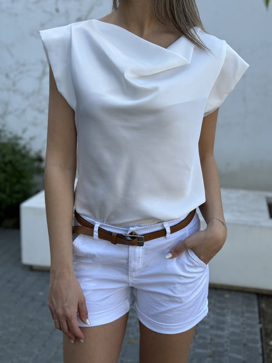 Maglia donna bianca made in italy