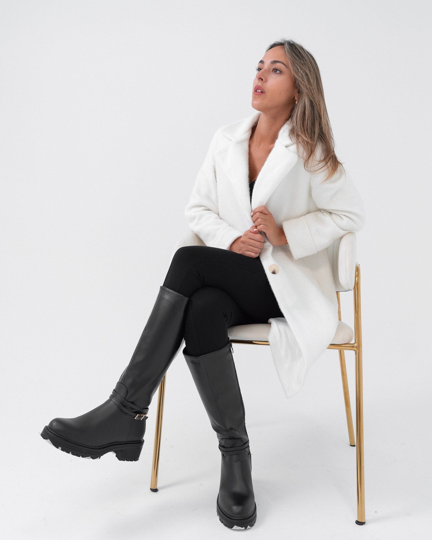 Cappotto giacca donna bianco made in Italy