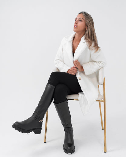 Cappotto giacca donna bianco made in Italy