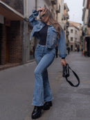 Giacca di jeans donna made in italy