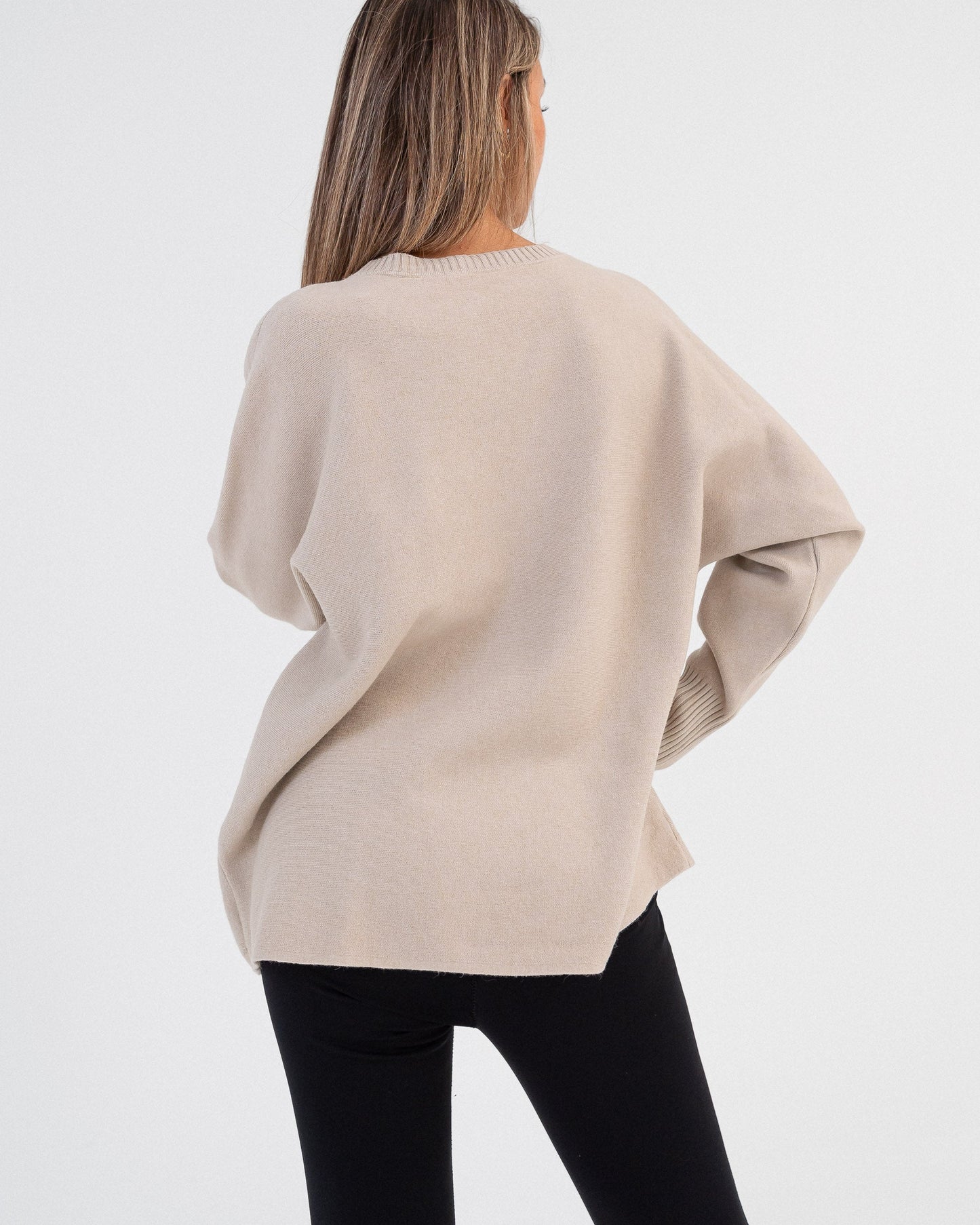 Maglione donna beige made in Italy