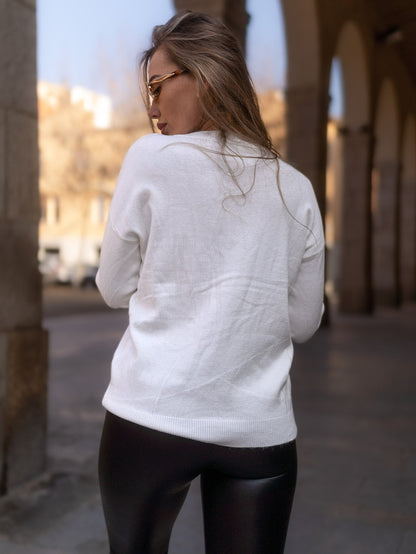 Maglione donna bianco