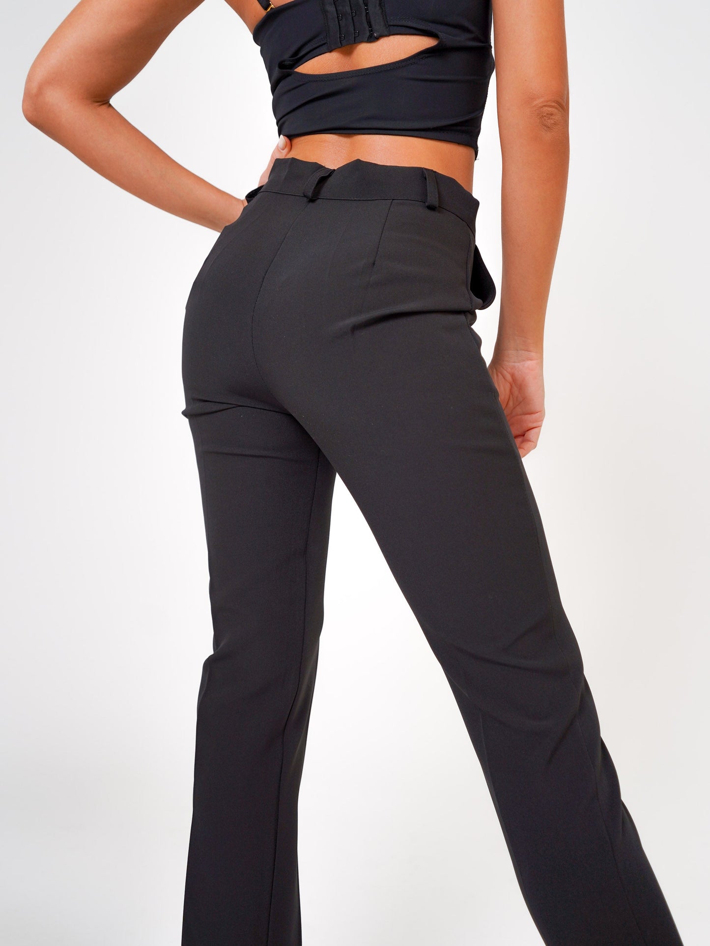 Pantaloni donna nero made in Italy